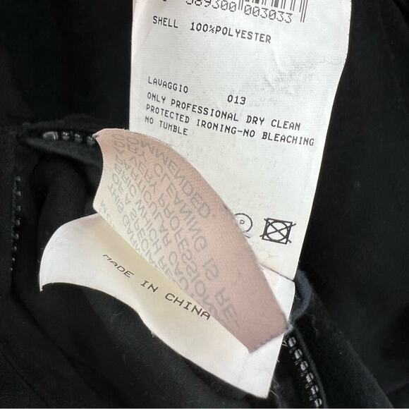 Armani Collezioni Moto Style Full Zip Jacket Sz 40 Black - Picture 11 of 12